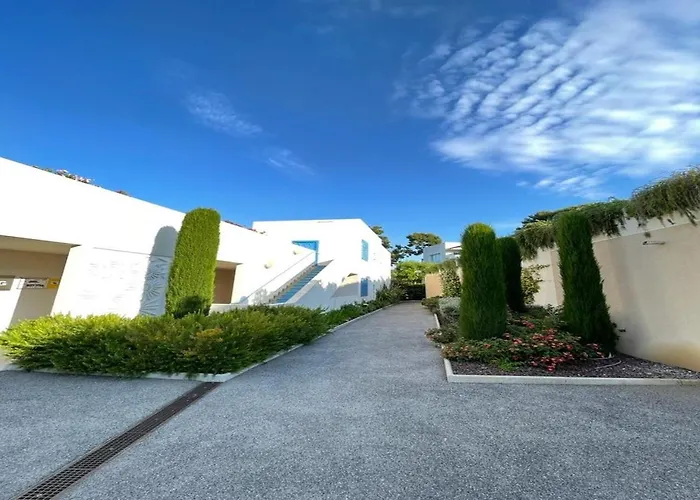 Domaine Blue Park 2 Pieces, Piscine, Jardin Prive, Climatisation, Parking Et Vue Daire Antibes fotoğrafı