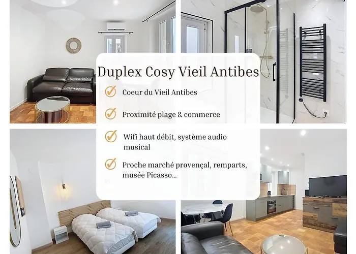 Duplex Cosy Viel Antibes Daire fotoğrafı